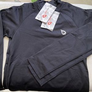 2 Two NWT Thermal Mock Neck Top M